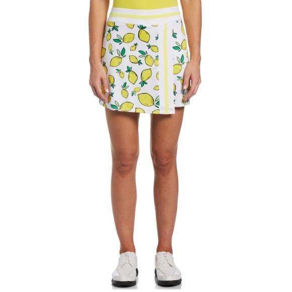 PGA Tour Dresses & Skirts - PGA TOUR APPAREL LEMON 🍋 PRINT WRAP GOLF SKORT size Medium